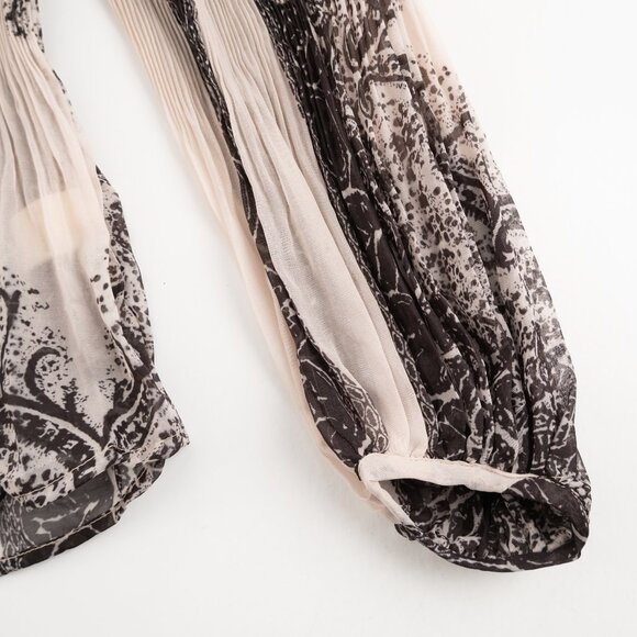 NEW ANTHROPOLOGIE Forever That Girl sheer pleated blouse size S - Picture 6 of 13